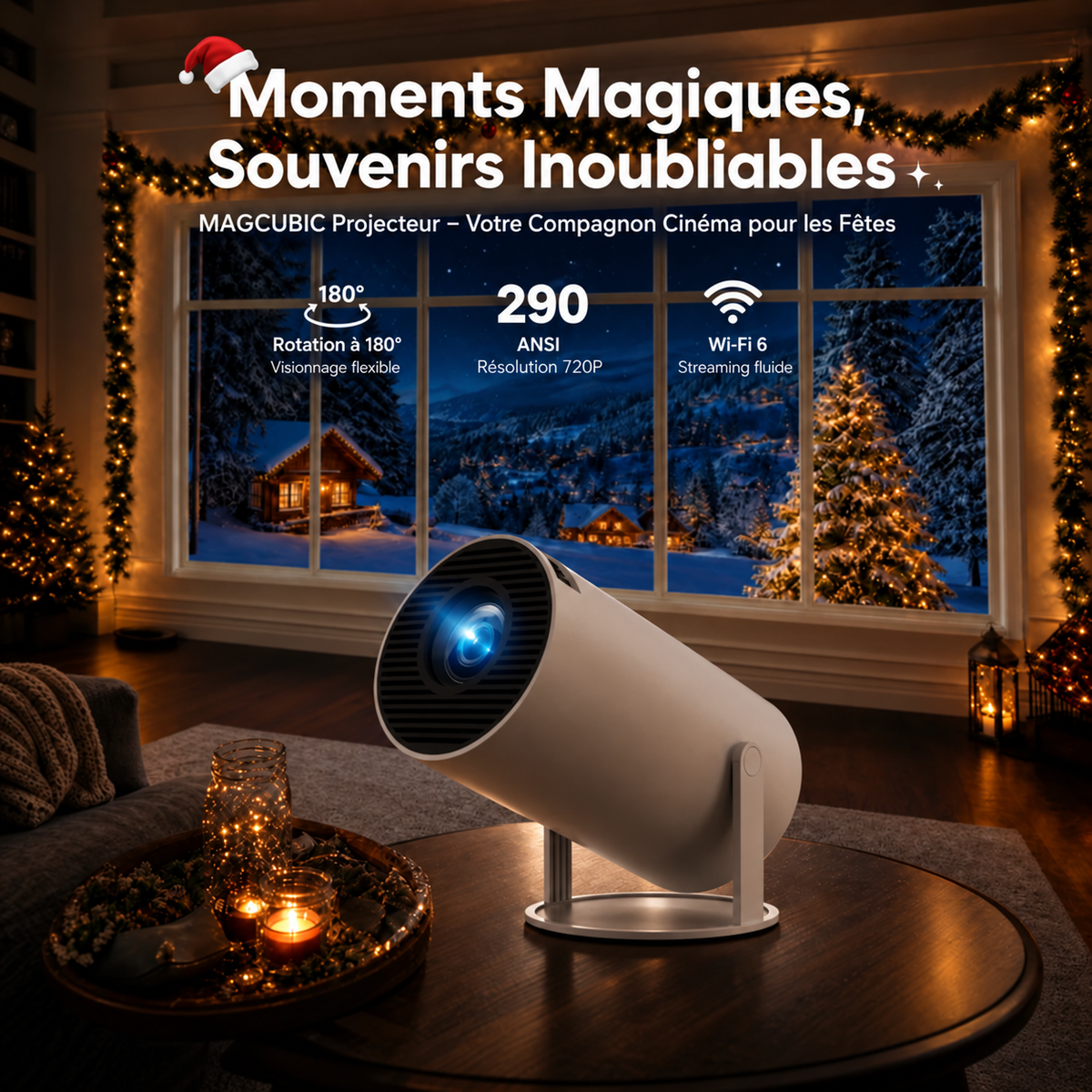 MerryLummy – La Fenêtre de Noël Magique pour votre Chambre