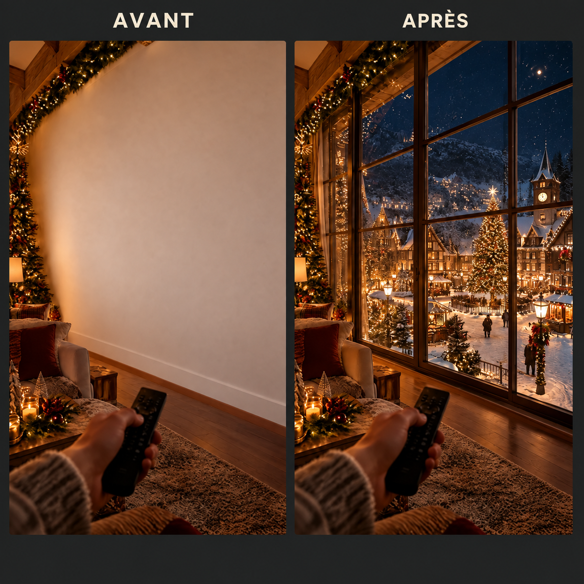 MerryLummy – La Fenêtre de Noël Magique pour votre Chambre