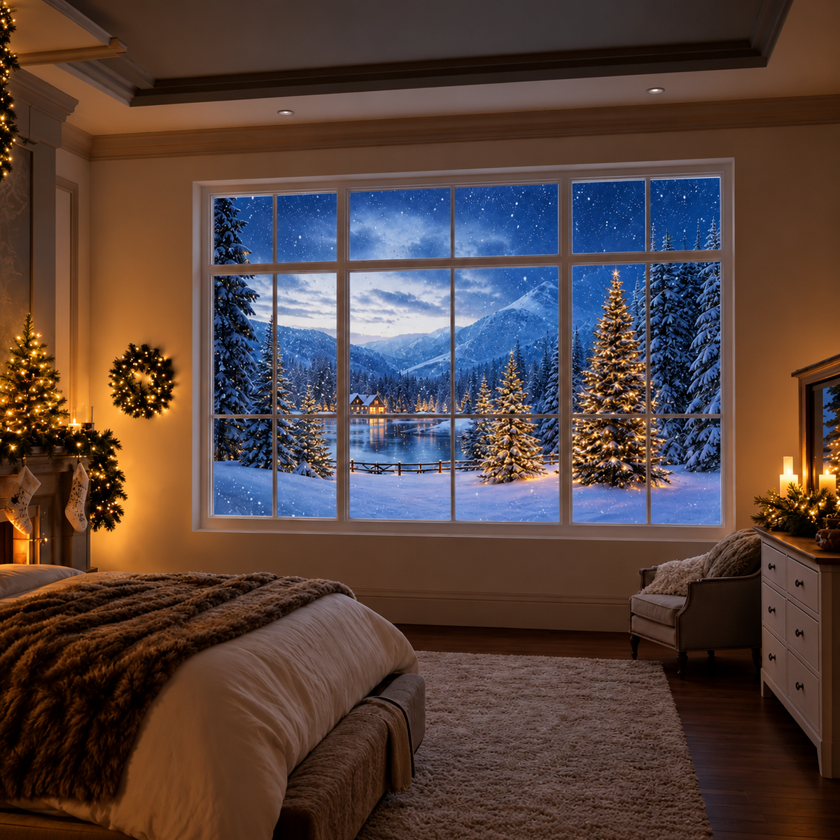MerryLummy – La Fenêtre de Noël Magique pour votre Chambre
